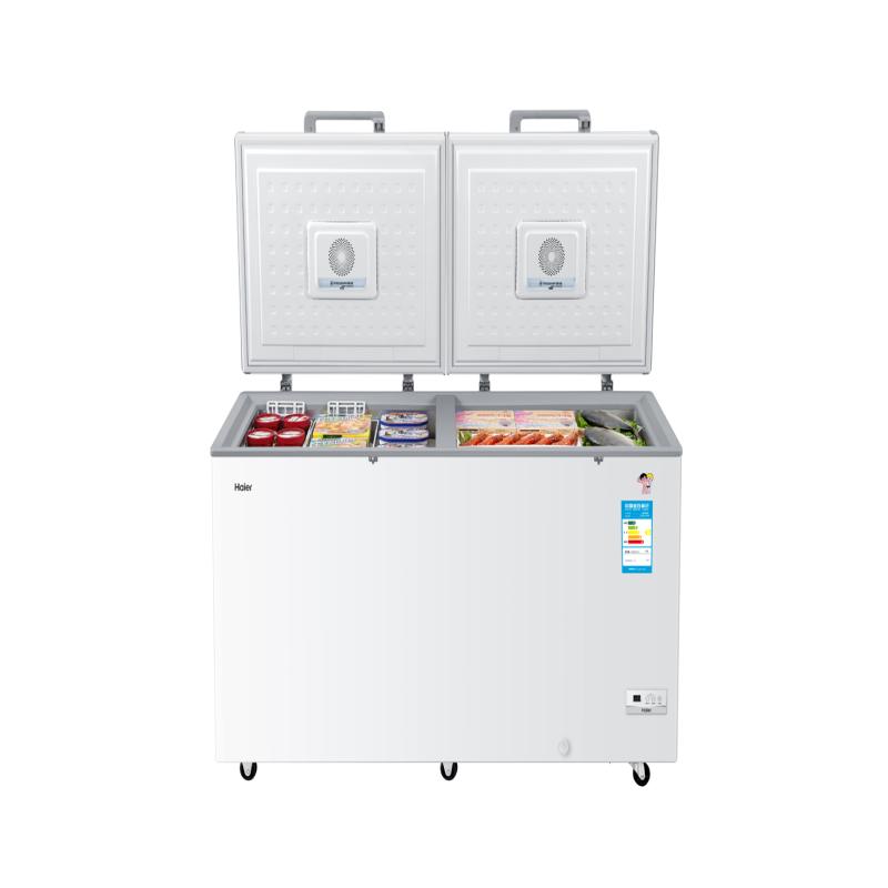 海尔(Haier) 冷柜 BC/BD-519HEK 卧式冷柜 519升 电子显示屏 带脚轮 家用 商用
