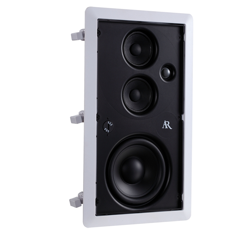 美国aracousticresearchinviziboir54白色家庭影院定制安装音箱全景声