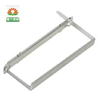 得力五金装订夹5549 二孔资料装订夹条间距80mm 办公用品 50只