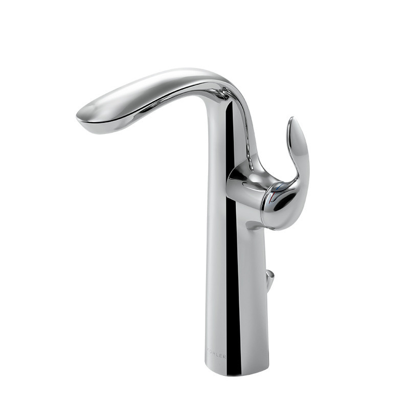 科勒(kohler)龙头 科勒瑞芙尼水龙头冷热碗盆单把单孔抛光镀铬水槽