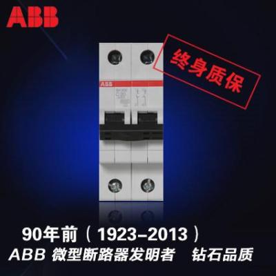 ABB小型断路器双进双出空气开关正品2P16A双极空开开关SH202-C16