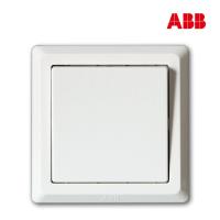 ABB开关面板86型墙壁开关插座德逸雅白一开三控中途开关正品AE119