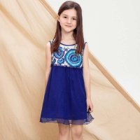 裂帛童装2015夏新款刺绣公主裙连衣裙女童6614012L