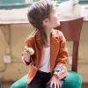裂帛童装正品 翻驳领绣花短外套 西服 女童66140255