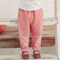 裂帛童装正品2015春装新款松紧腰蕾丝针织七分裤女童56140083