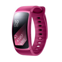 《顺丰包邮》Samsung/三星Gear Fit 2手表/手环 心率温度检测计步 曲面屏 智能穿戴运动手环 黑色 L码