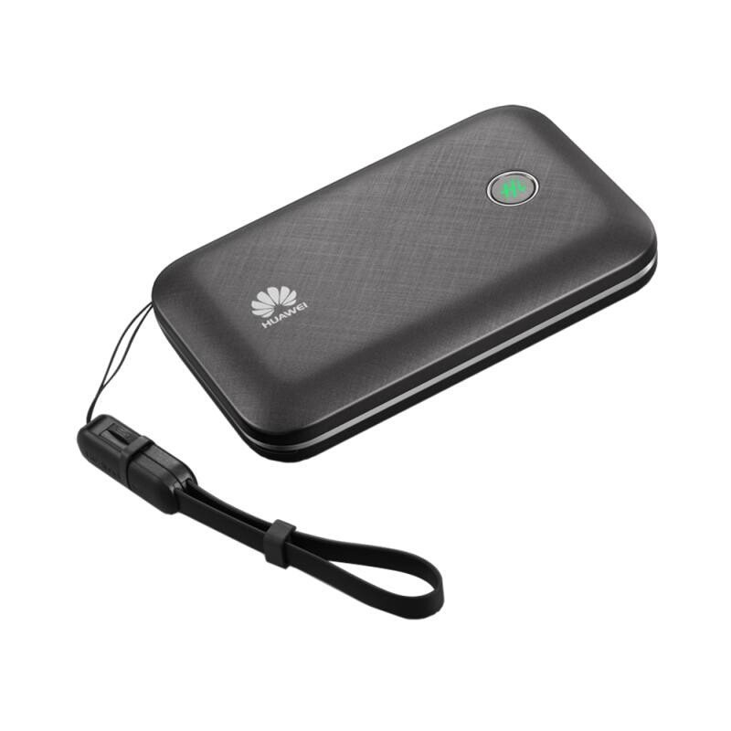 华为(HUAWEI)无线路由器E5771h-937移动随身wifi pro天际通无线路由 移动 联通 电信三网通4G出国 9600毫安移动电源 黑色