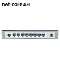 磊科（netcore）NR238 8口企业级有线路由器钢壳上网行为管理流控限速QOS防火墙