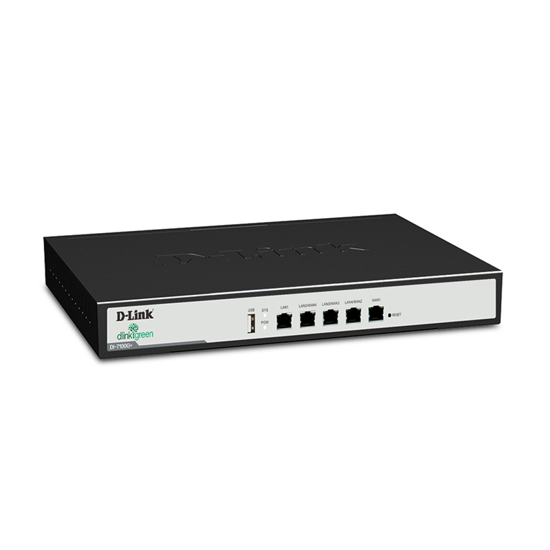 友讯（D-Link）DI-7100G+ 多WAN口全千兆上网行为管理路由器AC控制带宽叠加 微信认证负载均衡