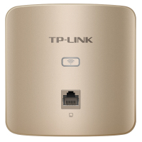 TP-LINK 300M企业级无线AP面板式嵌入酒店室内无线接入点86型入墙式AP[AP302I-PoE薄款 香槟金色]