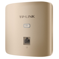 TP-LINK 300M企业级无线AP面板式嵌入酒店室内无线接入点86型入墙式AP[AP302I-PoE薄款 香槟金色]