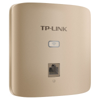 TP-LINK 300M企业级无线AP面板式嵌入酒店室内无线接入点86型入墙式AP[AP302I-PoE薄款 香槟金色]