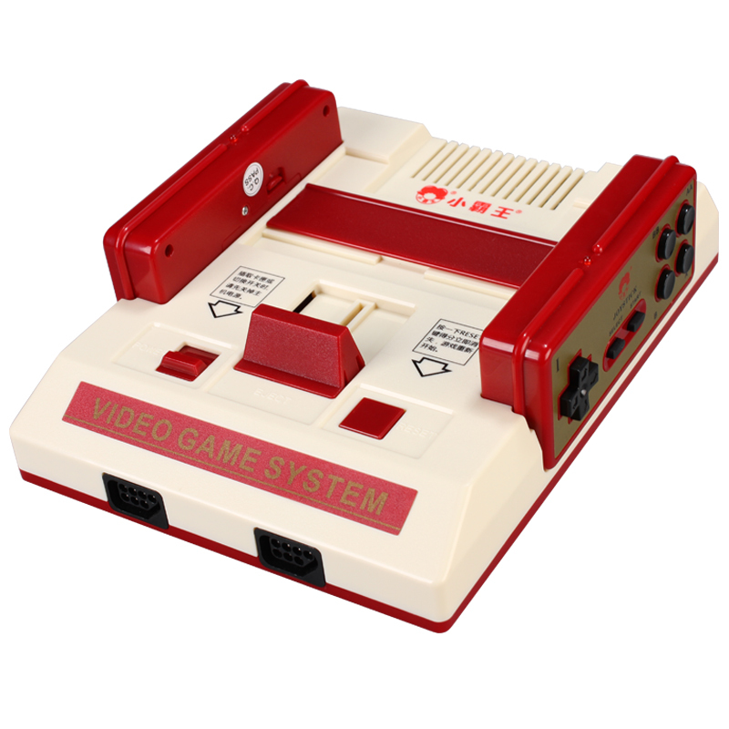 小霸王D1014K高清电视游戏机8位插卡双手柄怀旧经典红白机