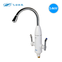 飞羽 FY-08ZX2X-34即热式电热水龙头1秒厨房用热水器速热快速热水龙头 香槟金色