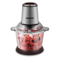 AUX/奥克斯绞肉机 大容量商用400W家用不锈钢电动搅拌机绞馅机打辣椒机碎菜蒜蓉器料理机切菜打肉碎肉机