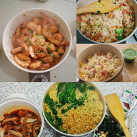 AJL/安家乐电炒锅 多功能电煮锅电煎锅炒菜锅迷你小火锅1.5L学生宿舍泡面锅家用电蒸锅电饭锅陶瓷不沾锅煮面锅电热锅