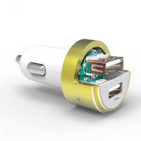 Bareas 车充手机车载充电器2个USB接口3.1A稳定电流 配充电线多重保护快速充电其他华为小米oppo苹果通用
