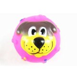 正楷狗狗玩具声狮子球 7.5cm直径 宠物狗脸球 搪胶发声玩具 宠物玩具