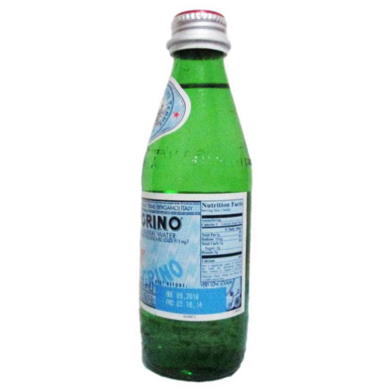 S.Pellecrino 圣培露 含气天然矿泉水 气泡水 250ml*6玻璃瓶 意大利进口图片