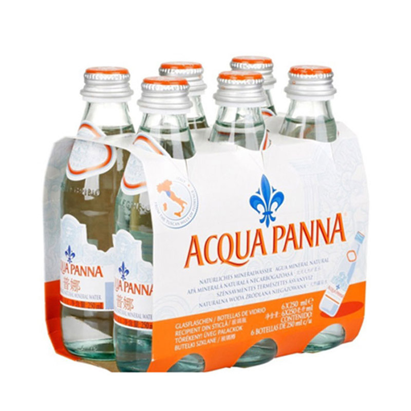 普娜 Acqua Panna 天然矿泉水 250ml*6瓶 意大利进口
