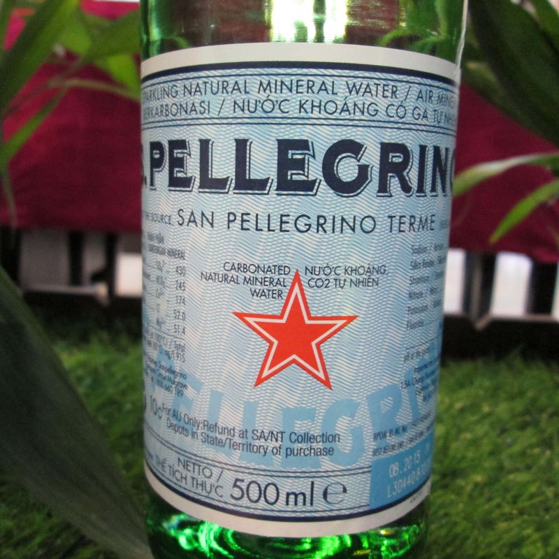 S.Pellecrino 圣培露 含气天然矿泉水 气泡水 500ml*24玻璃瓶 意大利进口