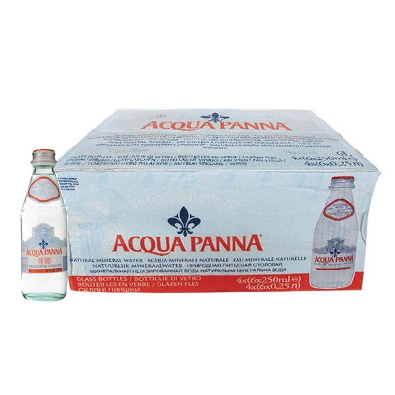 普娜 Acqua Panna 天然矿泉水 250ml*24瓶 玻璃瓶 意大利进口