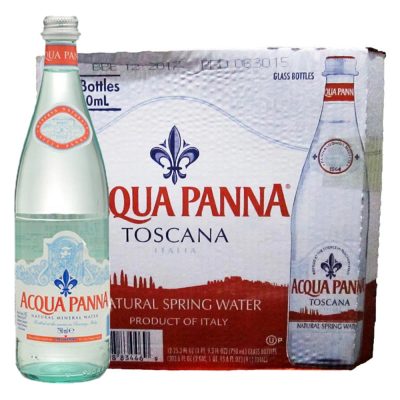 普娜 acqua panna 天然礦泉水 750ml*12瓶 玻璃瓶 意大利進口