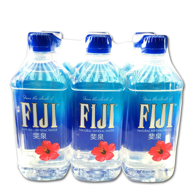 斐泉（Fiji） 斐济水 天然矿泉水 500ML*6瓶 组合装 斐济进口