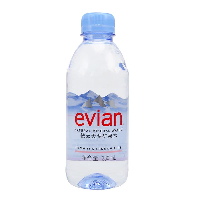 依云（Evian） 天然矿泉水 新包装 330ml*24瓶 法国进口图片