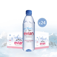 依云（Evian） 天然矿泉水 500ml*24瓶 新包装 法国进口