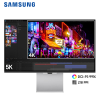 三星(SAMSUNG)27英寸5K电脑显示器IPS屏 99%DCI-P3 智能校色 雷电4接口 S27C902PAC 升降旋转 内置音箱 内置智慧系统 自带4K摄像头