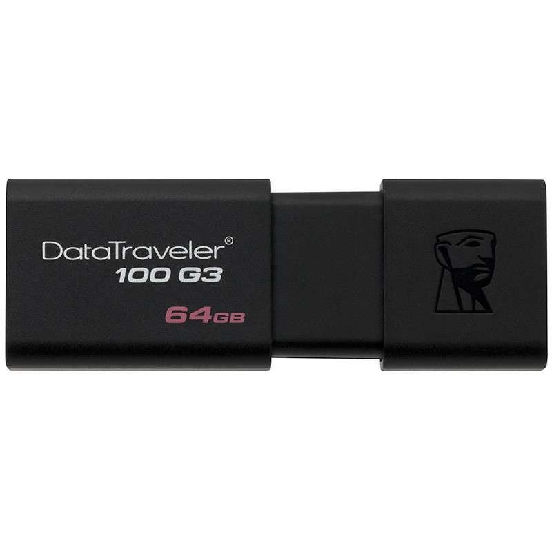 金士顿（Kingston）u盘盘DT100G3/64GB usb3.0（黑色）