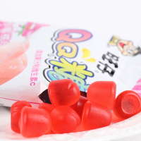 旺仔QQ糖23g水果汁软糖橡皮糖旺旺儿童糖果休闲零食品9口味可选水蜜桃味