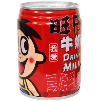旺旺 旺仔牛奶245mlX6连包X4(共24罐)原味复原乳 整箱饮料