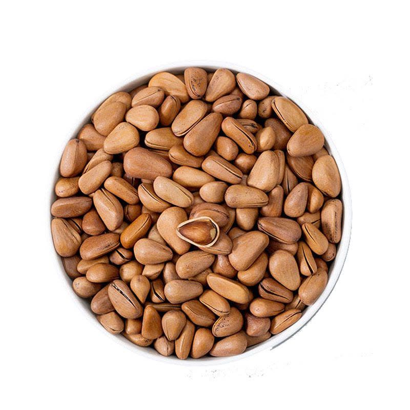 如水 坚果炒货东北松子零食特产 开口松子600g图片