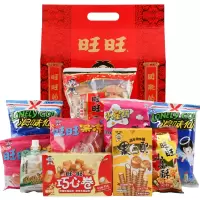 旺旺大礼包600g仙贝牛奶糖等组合办公室零食休闲膨化零食年货礼物