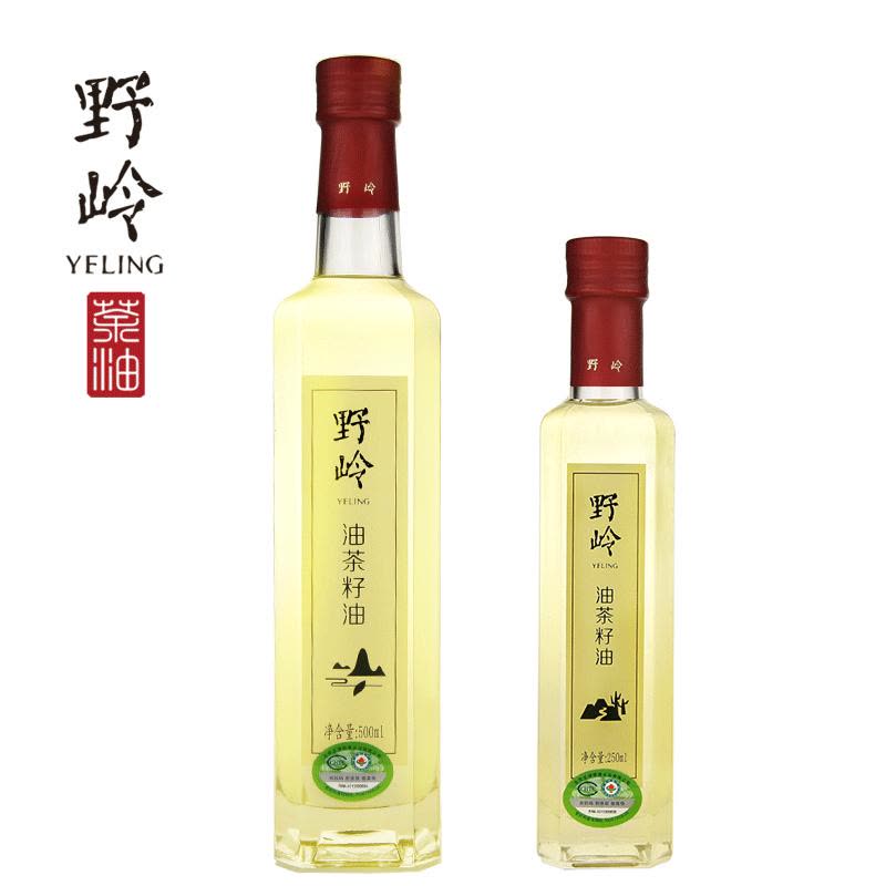 野岭 有机山茶油500ml+250ml 物理冷榨油茶籽油食用油图片