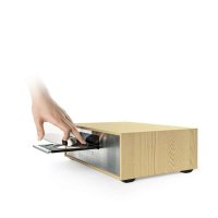 JBL MS401 迷你音响 电视木质音箱 USB/CD播放机 FM收音机 闹钟 蓝牙音箱 枫木白jbl博雅影音专卖