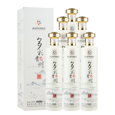 多彩贵州酒 礼酒 53度酱香型白酒 茅台镇 整箱六瓶 500mL*6婚宴送礼 礼品酒