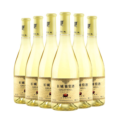 长城特级莎当妮干白葡萄酒 中粮红酒 整箱六瓶750mL*6