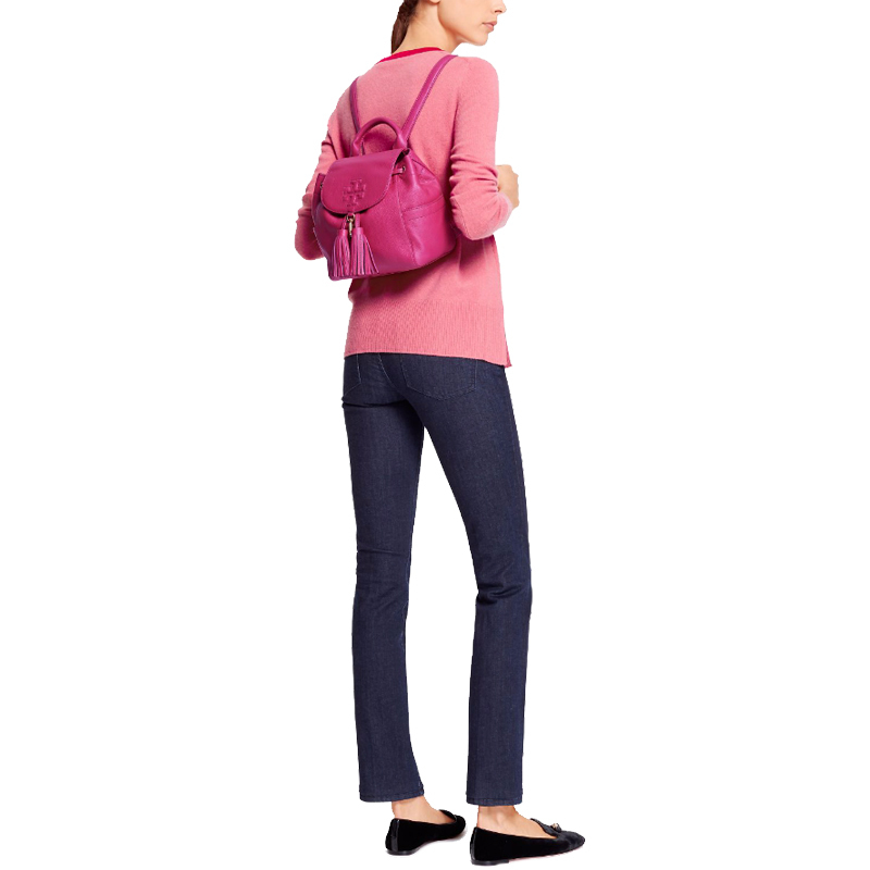 Tory Burch 'thea' Mini Leather Backpack in Pink