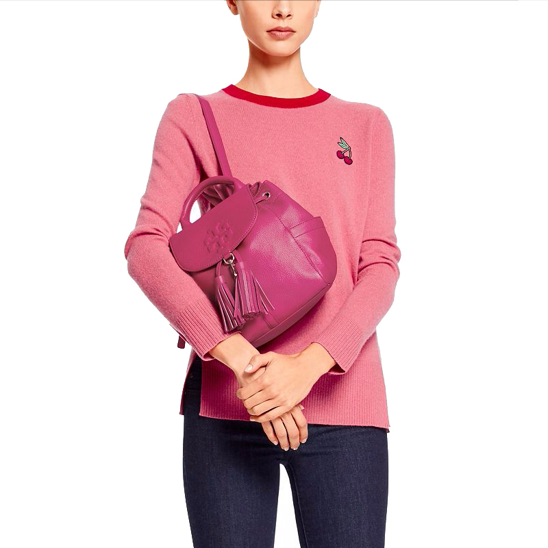 Tory Burch 'thea' Mini Leather Backpack in Pink