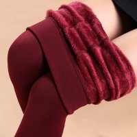 禾壹 2015冬装新款女装韩版时尚甜美修身紧身加绒加厚打底裤女