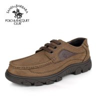 圣大保罗polo 休闲男鞋 户外登山鞋 低调磨砂真皮男鞋