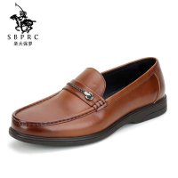 圣大保罗polo 商务休闲鞋 2015春季新款优质头层牛皮套脚百搭舒适懒人鞋