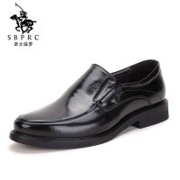 圣大保罗polo 正装鞋 奢华舒适百搭商务 头层牛皮套脚正装皮鞋