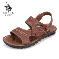 圣大保罗POLO 沙滩鞋 进口真皮超软舒适 防水防滑沙滩凉鞋