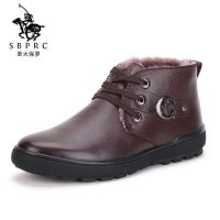 圣大保罗polo 男靴 超软头层牛皮 羊羔真毛保暖内里 雪地靴 男款