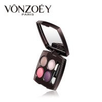 眼影盘 真彩四色彩妆盘 易上手不晕染裸妆自然持久 (裸粉地带)