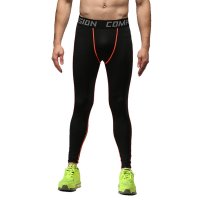 虎迹新品春秋款外穿 夏季训练打底裤男装弹力小脚裤紧身裤男士运动长裤子 压缩裤男款